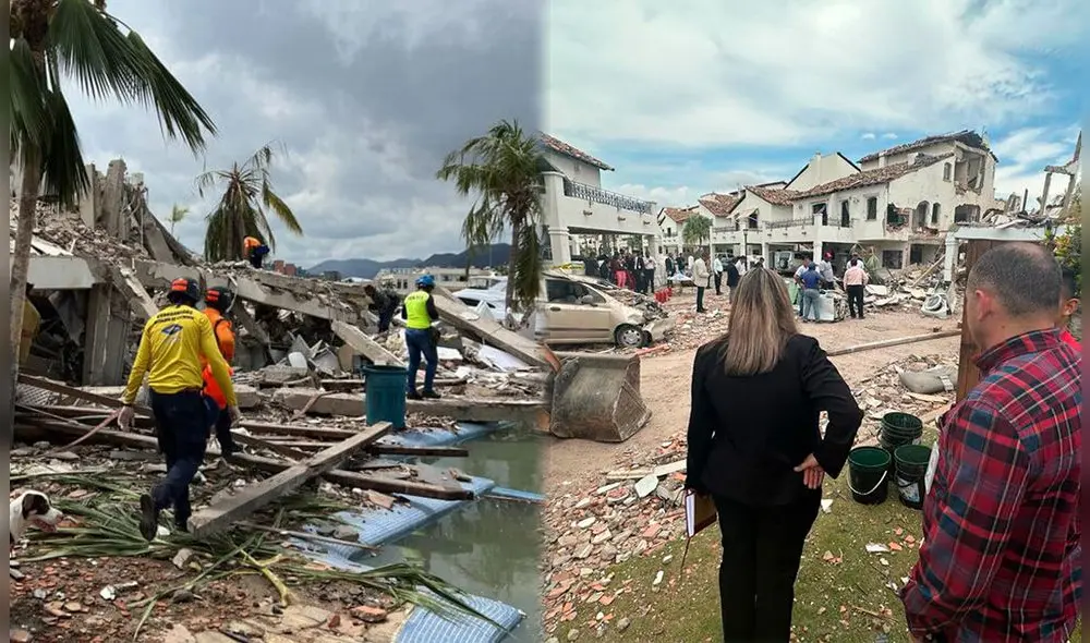 La vivienda donde ocurrió la explosión tiene como propietario a Ernesto Guevara, un empresario estrechamente vinculado con el caso PDVSA. Foto: composición LR/Infobae/ABCNoticias