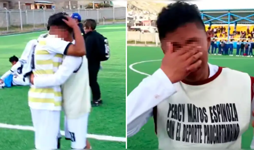 El futbolista agradeció el apoyo de su familia y la hinchada. Foto: captura de Golazo Pasco El futbolista agradeció el apoyo de su familia y la hinchada. Foto: captura de Golazo Pasco