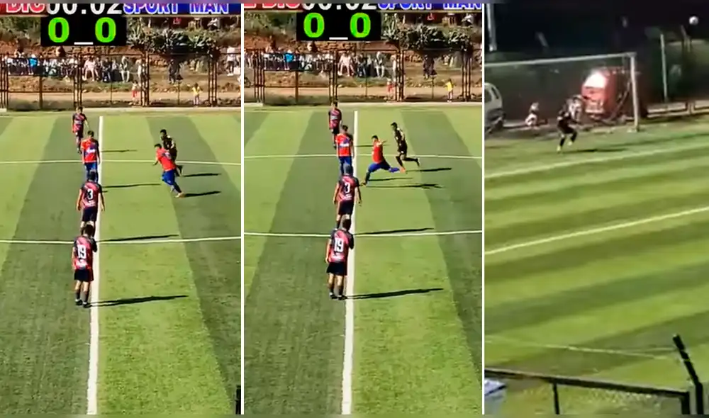 Se trata de uno de los goles más rápidos en la historia de la Copa Perú. Foto: captura de Roliz Televisión/Facebook - Video:  Roliz Televisión