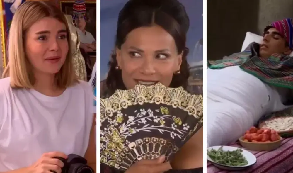 Laia conoció un poco del Perú en una divertida versión de los González. Foto: Composición La República/Captura América TV Laia conoció un poco del Perú en una divertida versión de los González. Foto: Composición La República/Captura América TV