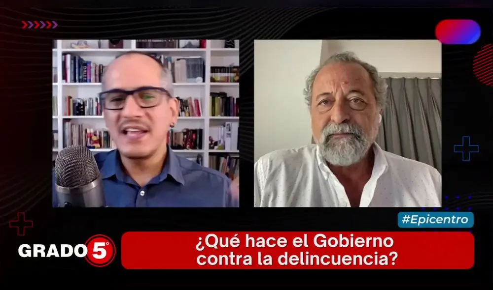 Ricardo Valdés habló acerca del accionar del Gobierno contra la inseguridad ciudadana. Foto: captura de “Grado 5”/LR+ - Video: “Grado 5”/LR+ Ricardo Valdés habló acerca del accionar del Gobierno contra la inseguridad ciudadana. Foto: captura de “Grado 5”/LR+ - Video: “Grado 5”/LR+