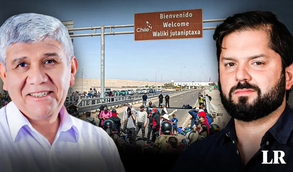 Pascual Güisa responsabiliza de actual crisis migratoria a Gabriel Boric, presidente de Chile. Foto: composición Jazmín Ceras LR / Facebook Pascual Güisa / Ukamau