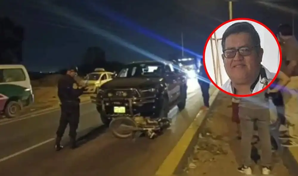 Músico murió en el lugar del accidente. Foto: Julcán Tv Músico murió en el lugar del accidente. Foto: Julcán Tv