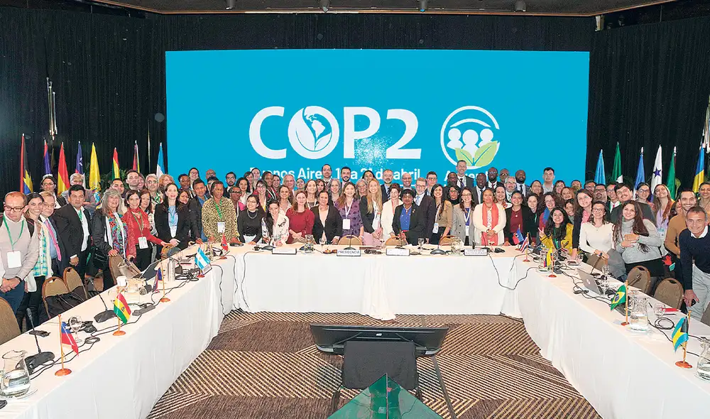 Cita. En Argentina se congregaron representantes que buscan justicia en temas ambientales. Foto: difusión Cita. En Argentina se congregaron representantes que buscan justicia en temas ambientales. Foto: difusión