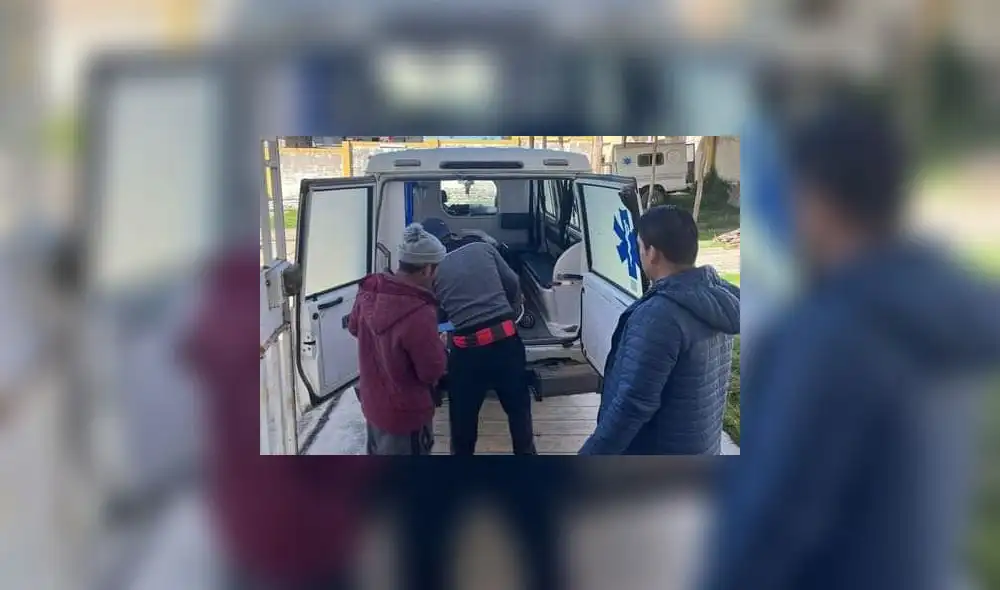 Herida fue llevada de urgencia al centro de salud de Carabamba. Foto: Facebook / Victor Bustamante