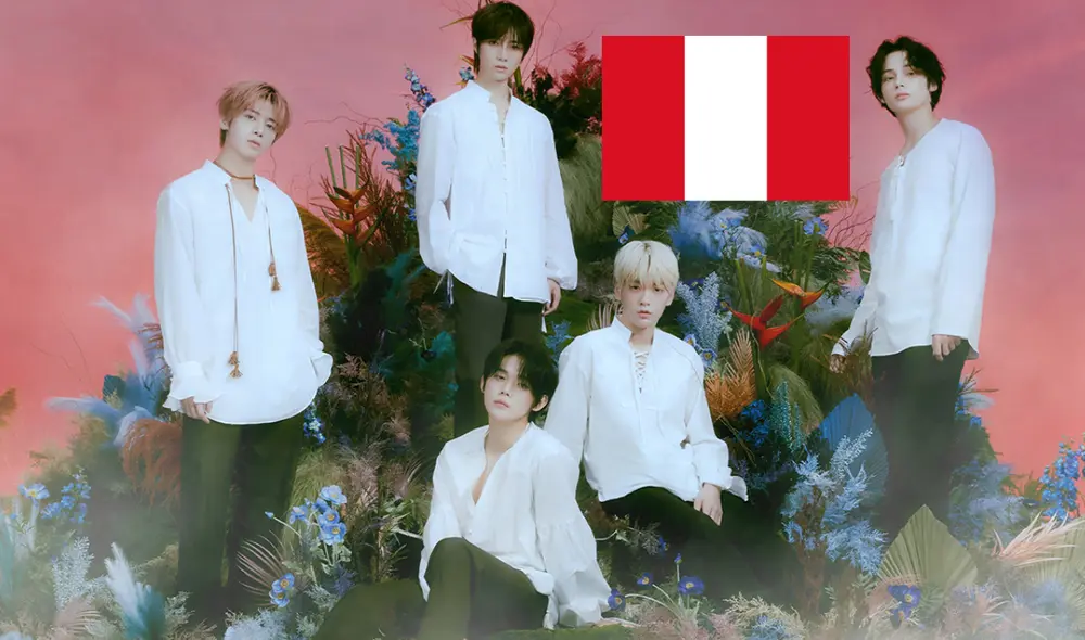 Grupo de k-pop TXT inició su tour mundial "Act: sweet mirage" en marzo. ¿Cuándo y dónde se proyectará el show en Perú? Foto: composición LR/Hybe