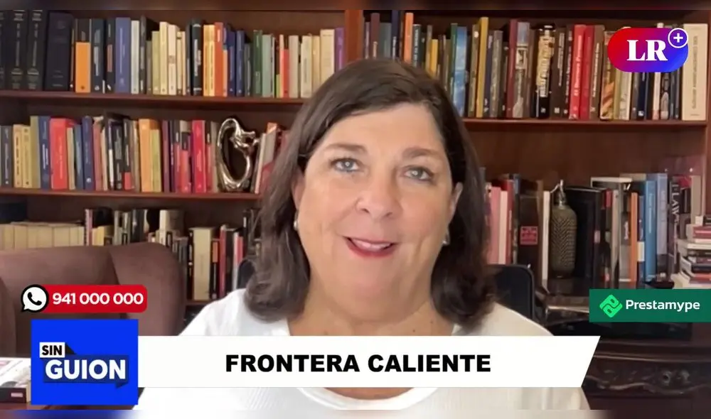 Rosa María Palacios analiza la crisis en la frontera Perú-Chile. Foto/Video: LR+