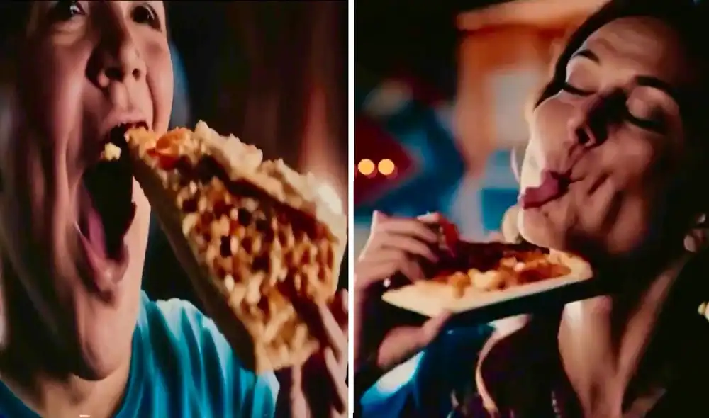 Se usaron varias IA's para crear este comercial de pizzas. Foto: Twitter / Rainmaker1973