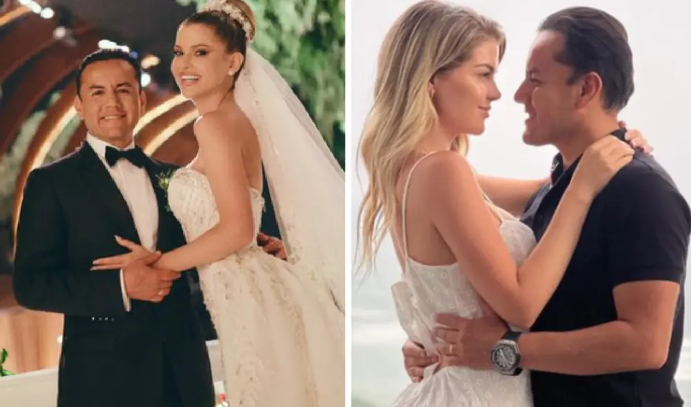 Brunella Horna y Richard Acuña aún no se pronuncian respecto a que esperan su primer hijo juntos. Foto: composición LR/Instagram/Brunella Horna