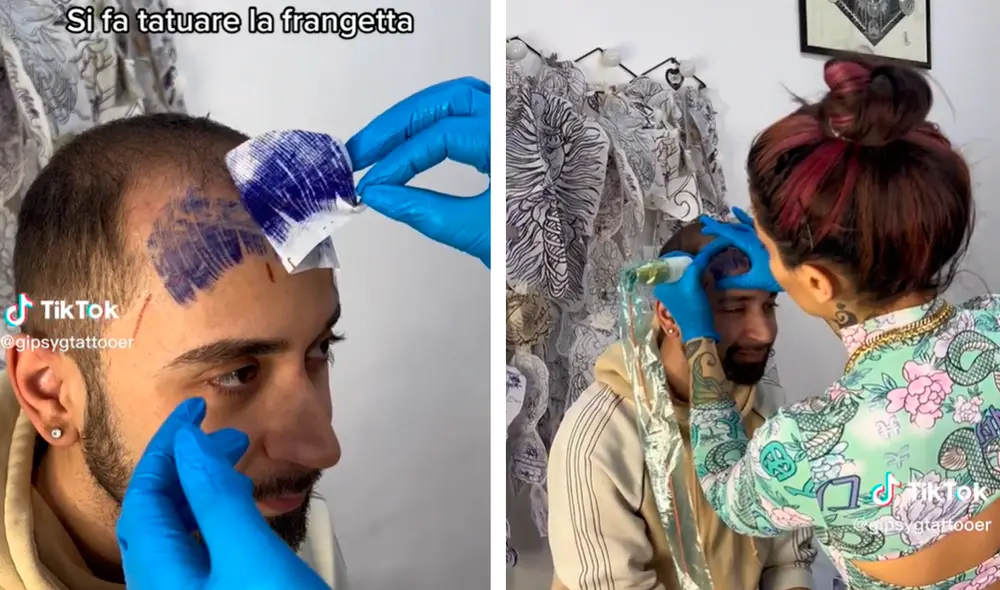 Usuarios cuestionaron el resultado del tatuaje. Foto: composición LR/TikTok/@Gipsygtattoo