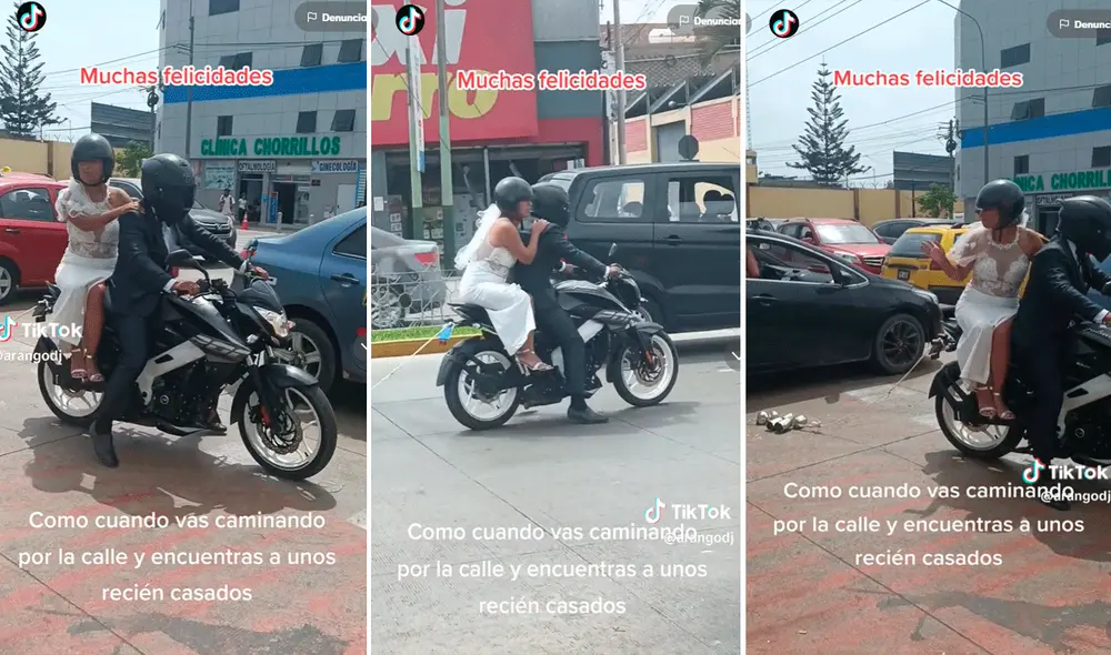 Usuarios felicitaron a la pareja por su boda. Foto: composición LR/captura de TikTok/@Arangodj Usuarios felicitaron a la pareja por su boda. Foto: composición LR/captura de TikTok/@Arangodj