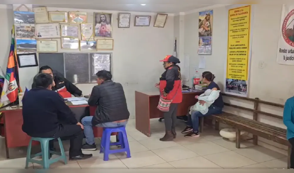 Denuncian ante rondas campesinas caso de violencia familiar. Foto: TV Cajamarca