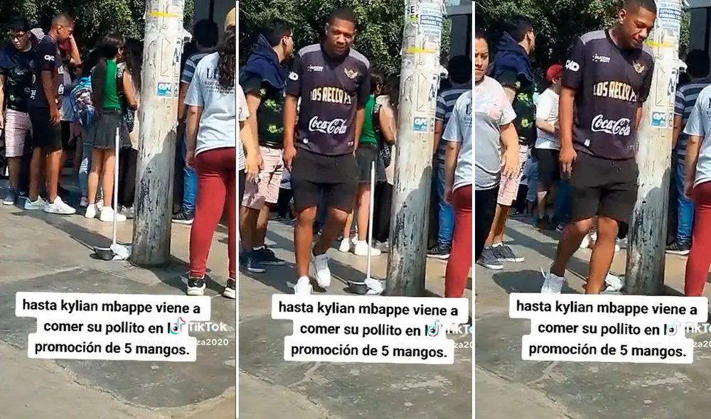 El parecido del joven con el jugador francés causó furor en redes sociales. Foto: composición LR / capturas de TikTok / @omarbarboza2020