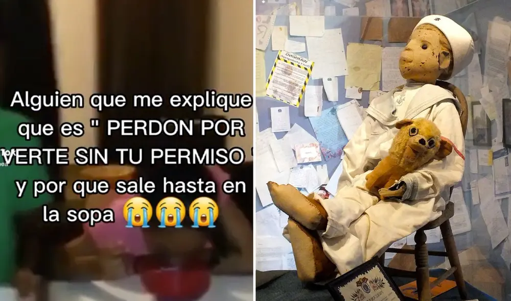 El origen de esta frase está ligado a un muñeco que, se dice, es maldito. Foto: composición LR/TikTok/difusión