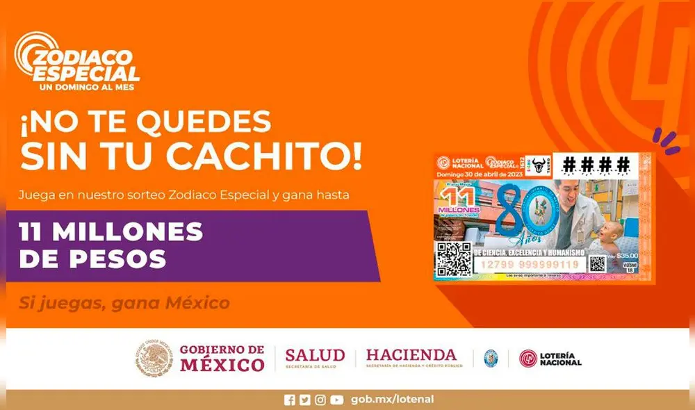 Resultados del Sorteo Zodiaco Especial de HOY, 30 de abril. Consulta los números ganadores de la Lotería Nacional en México. Foto: Lotenal/ Twitter Resultados del Sorteo Zodiaco Especial de HOY, 30 de abril. Consulta los números ganadores de la Lotería Nacional en México. Foto: Lotenal/ Twitter