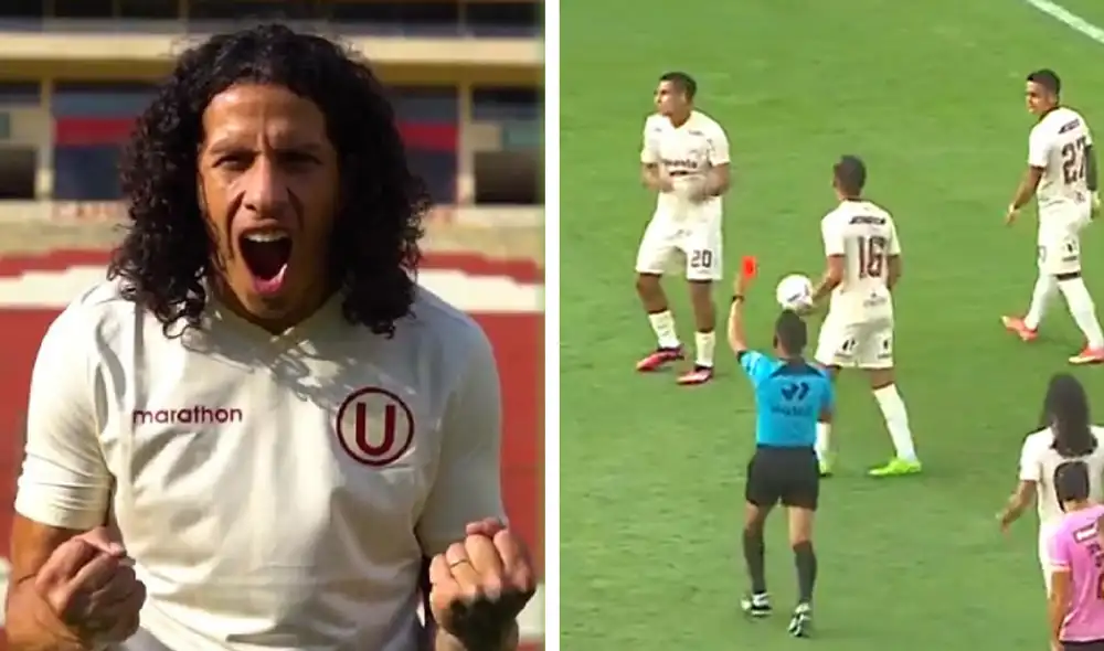 Alex Valera sumó su segunda tarjeta roja de forma consecutiva, tras su expulsión ante Municipal. Foto: composición GLR/Universitario/GolPerú Alex Valera sumó su segunda tarjeta roja de forma consecutiva, tras su expulsión ante Municipal. Foto: composición GLR/Universitario/GolPerú