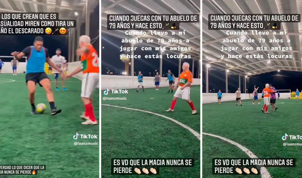 La habilidad del señor dejó sorprendido a más de un cibernauta. Foto: composición LR / capturas de TikTok / @laanzmusic