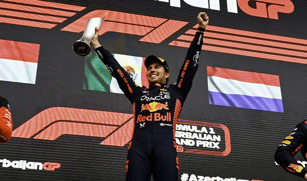 Sergio 'Checo' Pérez se coronó en el Gran Premio de este domingo 30. Foto: ESPN Sergio 'Checo' Pérez se coronó en el Gran Premio de este domingo 30. Foto: ESPN