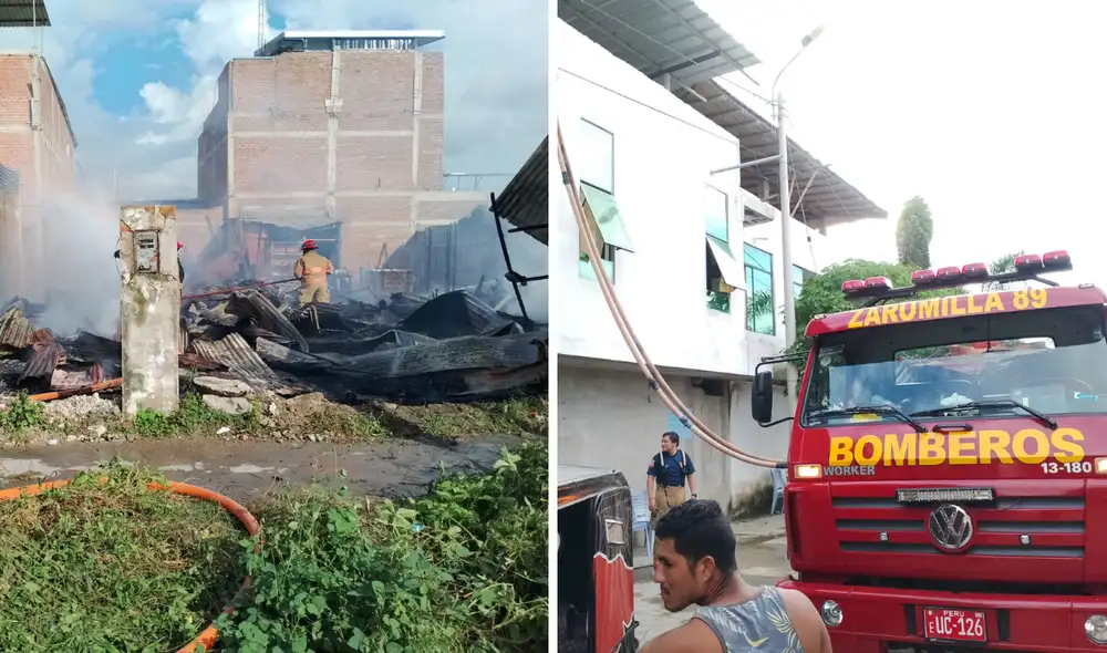 Cibernautas agradecieron la labor de los bomberos. Foto: composición LR/Compañía de Bomberos Zarumilla 89/Facebook