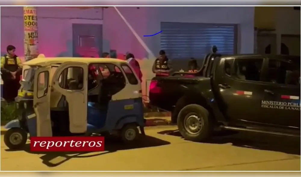 El Ministerio Público y la Policía realizaron las diligencias en el vehículo menor. Foto: Reporteros