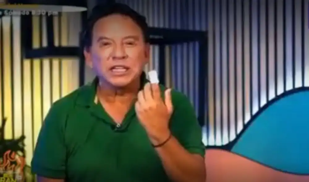 El conductor de espectáculos asegura que este accidente es a causa de las malas energías que le transmiten sus demás oponentes en el programa de cocina. Foto: captura/Latina - Video: Latina