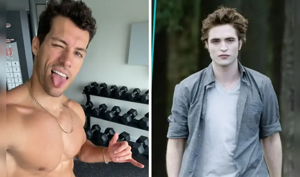 ¿Igualitos? Patricio Parodi aseguró que hace unos años lo comparaban con Robert Pattinson | Foto: composición LR/Twitter/Nación Flix