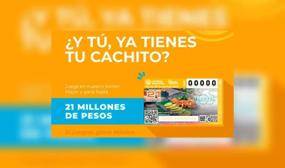 El Sorteo Mayor de México HOY, 02 de mayo, trae un premio de 21 millones de pesos. Foto: Lotería Nacional El Sorteo Mayor de México HOY, 02 de mayo, trae un premio de 21 millones de pesos. Foto: Lotería Nacional
