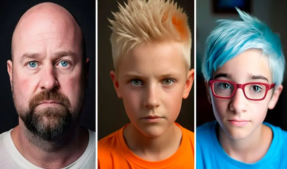 Así lucen Homero, Bart y Milhouse como personas reales, según una IA. Foto: Instagram / trh_ai_art