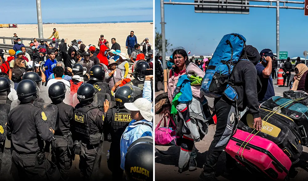Chile señaló que es "prioritario" abrir un corredor humanitario para los cientos de migrantes indocumentados. Foto: AFP