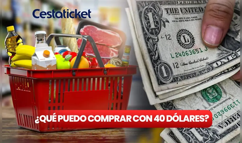 Averigua AQUÍ cuántos alimentos se pueden adquirir con el nuevo monto del Cesta ticket. Foto: composición LR/ Freepik/ Cestaticket/ Dinero en Imagen Averigua AQUÍ cuántos alimentos se pueden adquirir con el nuevo monto del Cesta ticket. Foto: composición LR/ Freepik/ Cestaticket/ Dinero en Imagen