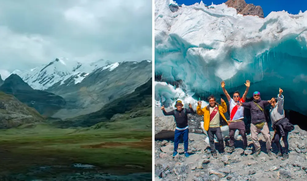 Cada vez son más las personas que se aventuran en visitar al glaciar Altus Cancha o 'Ausangate limeño". Foto: composición LR/Pasaje a la aventura/Cusqueño andariego