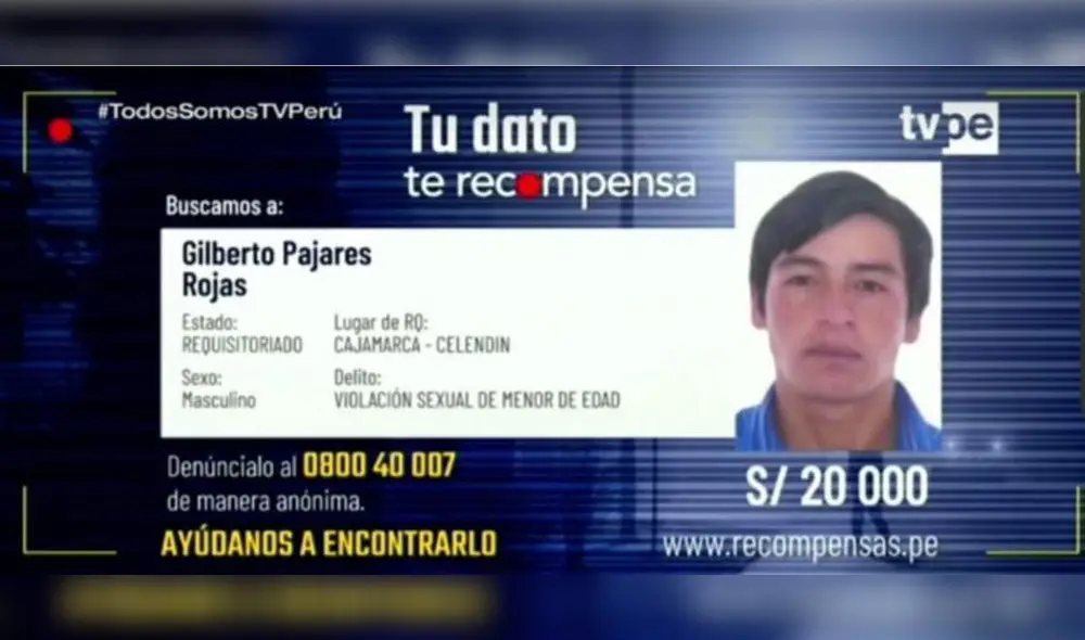 Gilberto Pajares burló la justicia por 19 años. Foto: captura/PNP Gilberto Pajares burló la justicia por 19 años. Foto: captura/PNP