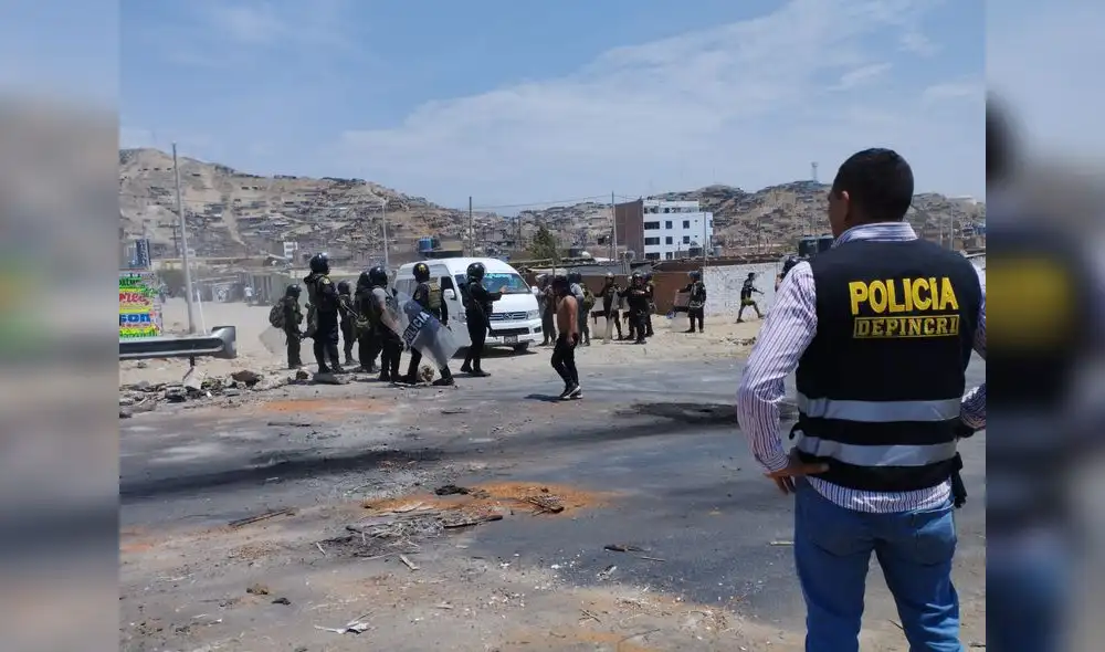 El día que murió Nixon Sánchez hubo una violenta manifestación en Chao. Foto: La República