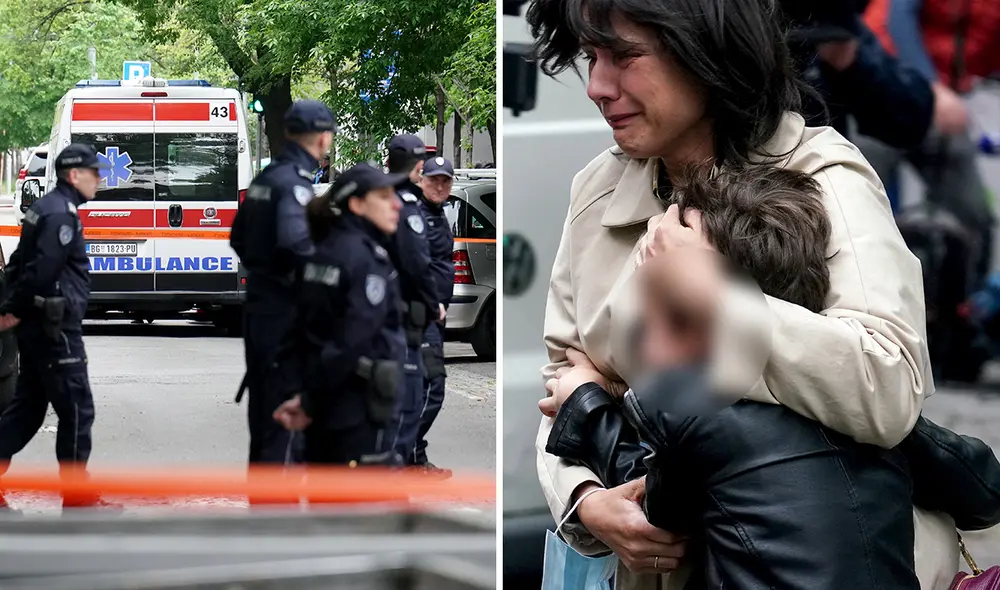 Adolescente señalado como el presunto agresor fue arrestado en el patio del colegio. Foto: composición LR/AFP Adolescente señalado como el presunto agresor fue arrestado en el patio del colegio. Foto: composición LR/AFP