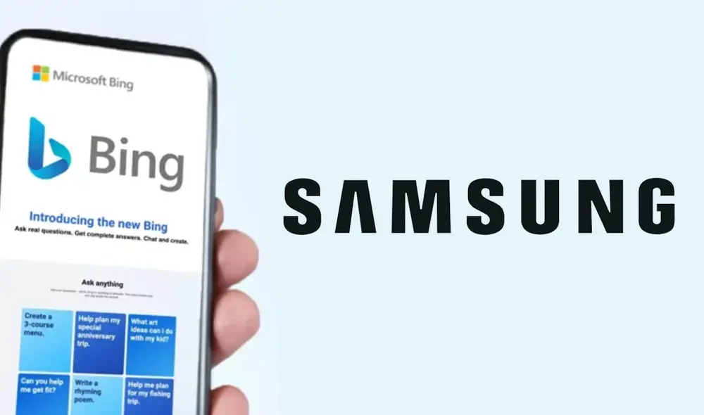 Samsung estaba pensando en cambiar a Bing como su motor de búsqueda. Foto: Móvil Zona