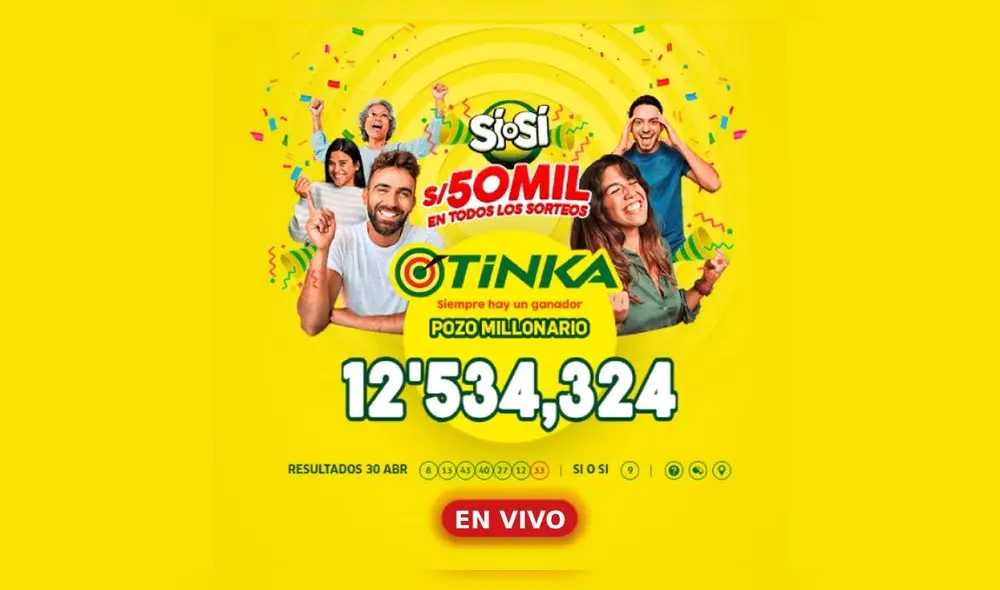 Resultados de La Tinka del miércoles 3 de mayo. ¡El Pozo Millonario es de 12'534,324 soles!. Foto: composición Libero Resultados de La Tinka del miércoles 3 de mayo. ¡El Pozo Millonario es de 12'534,324 soles!. Foto: composición Libero