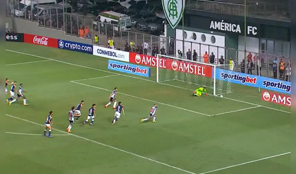 Ángelo Campos solo recibió un gol en la Conmebol Libertadores 2023. Foto: ESPN Ángelo Campos solo recibió un gol en la Conmebol Libertadores 2023. Foto: ESPN