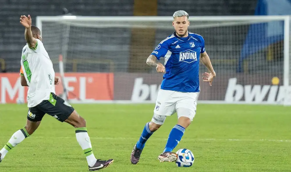 Millonarios vs. América MG: ambos equipos juegan por la Copa Sudamericana 2023. Foto: composición de La República