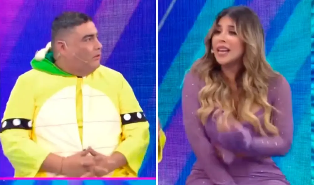 Gabriela Serpa y Alfredo Benavides en "Magaly TV, la firme". Foto: composición LR/captura de ATV
