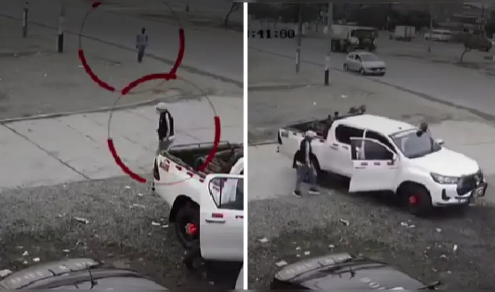 Los hampones amenazaron con disparar a su víctima. Foto: América Noticias. Video: América Noticias Los hampones amenazaron con disparar a su víctima. Foto: América Noticias. Video: América Noticias