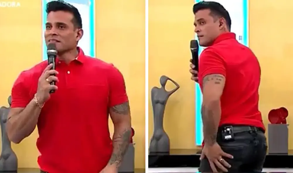 Christian Domínguez es uno de los conductores de "América hoy". Foto: captura América TV Christian Domínguez es uno de los conductores de "América hoy". Foto: captura América TV