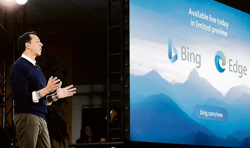 El nuevo Bing. Solo se puede acceder con el navegador Microsoft Edge y responderá con textos, fotos, imágenes y gráficos. Foto: difusión