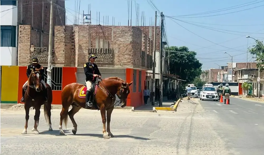 El patrullaje policial a caballo se realizará en las zonas rurales de Trujillo. Foto: Noticias Trujillo