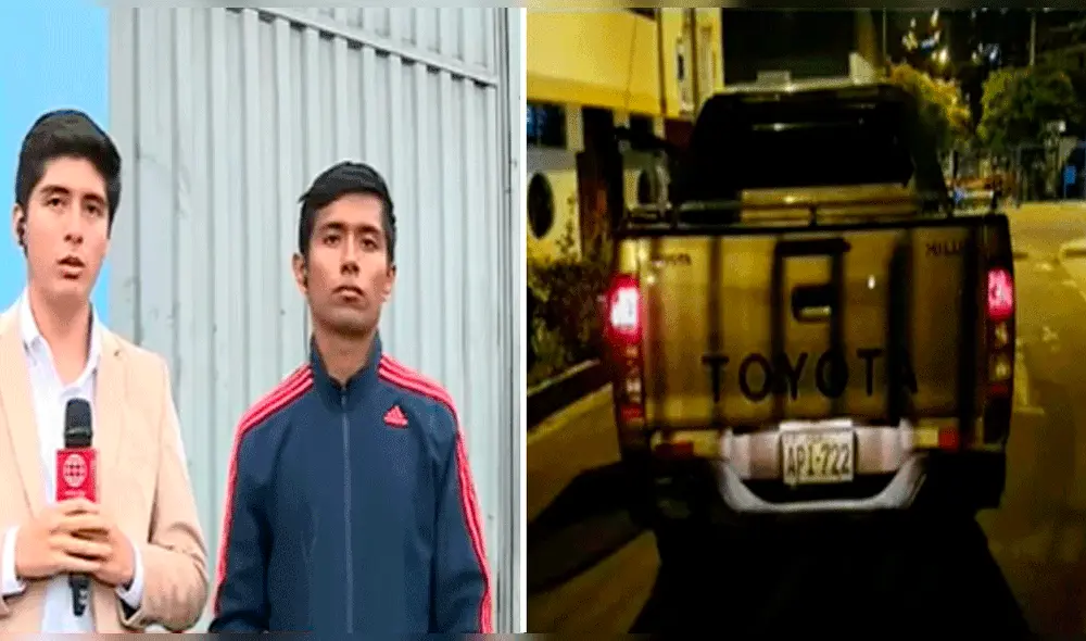 Ciudadano pide apoyo a las autoridades para encontrar su vehículo. Foto: composición LR/captura de "América noticias"