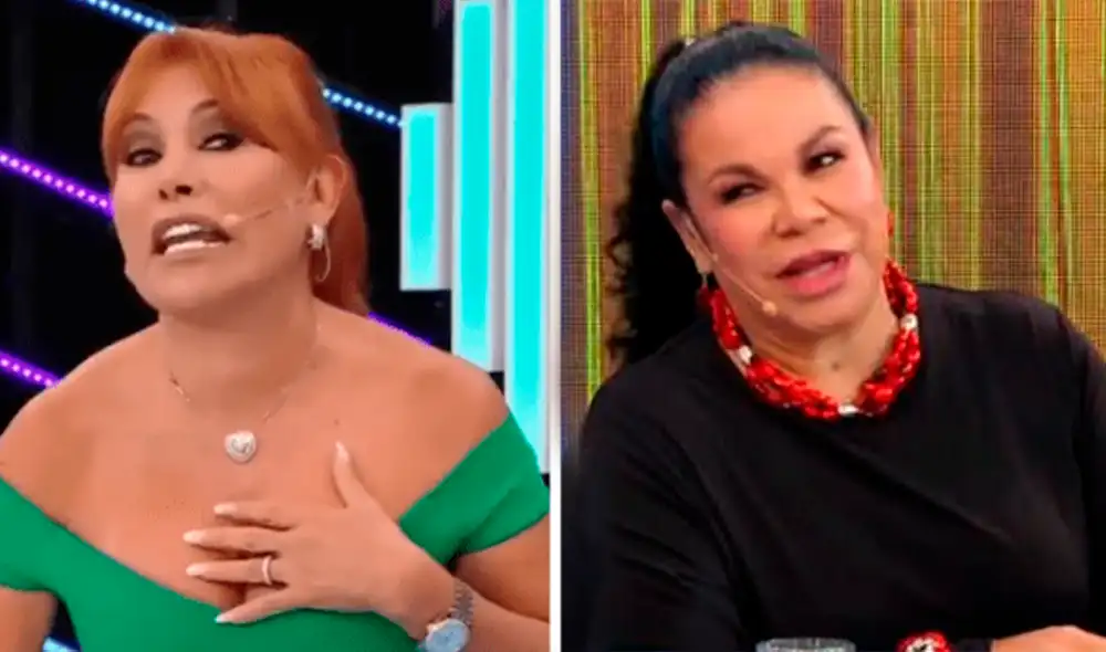 Magaly Medina y Eva Ayllón se encontraron cara a cara tras varios años de enemistad. Foto: composición/captura ATV