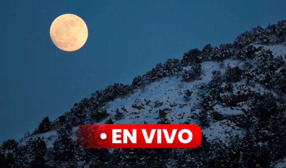 Luna llena. Foto: AFP Luna llena. Foto: AFP