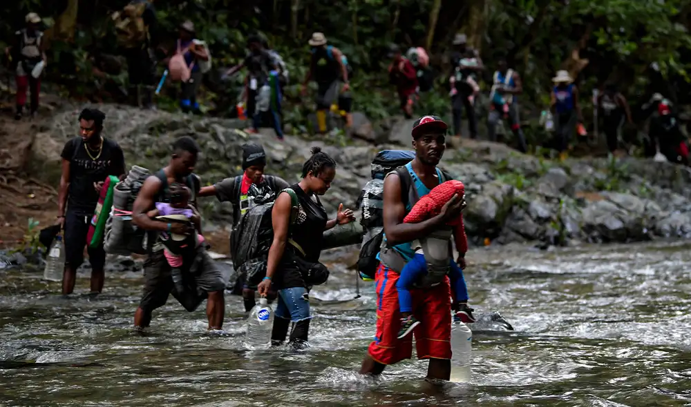 Al menos 250.000 migrantes irregulares cruzaron el Tapón del Darién solo el año pasado. Foto: Raul Arboleda/AFP Al menos 250.000 migrantes irregulares cruzaron el Tapón del Darién solo el año pasado. Foto: Raul Arboleda/AFP