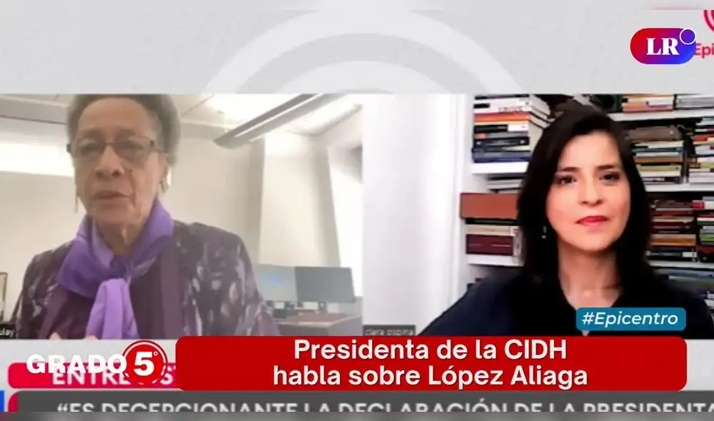 La presidenta de la CIDH explicó a detalle lo que es una violación de los derechos humanos. Foto/Video: Grado 5 - LR+ La presidenta de la CIDH explicó a detalle lo que es una violación de los derechos humanos. Foto/Video: Grado 5 - LR+