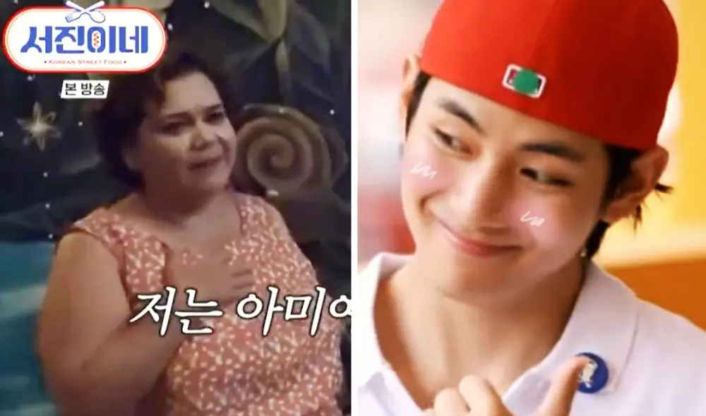Uno de los momentos más comentados del final de "Seojin's kitchen" fue protagonizado por una mujer mexicana que es super fan de BTS y Taehyung. Foto: composición LR/tvN
