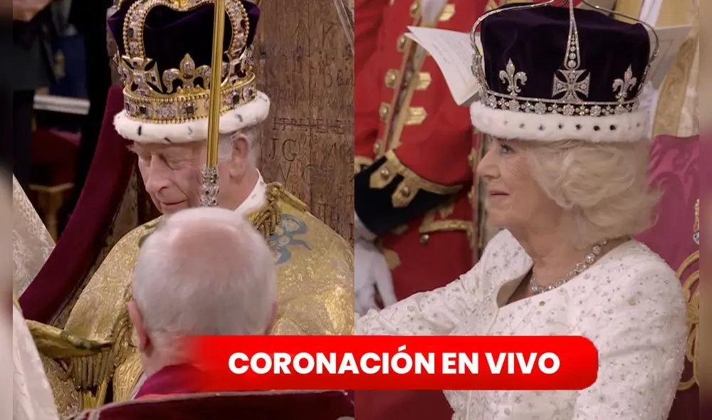 La Coronación del rey Carlos III tras el mandato de 70 años de Isabel II. Foto: composición LR